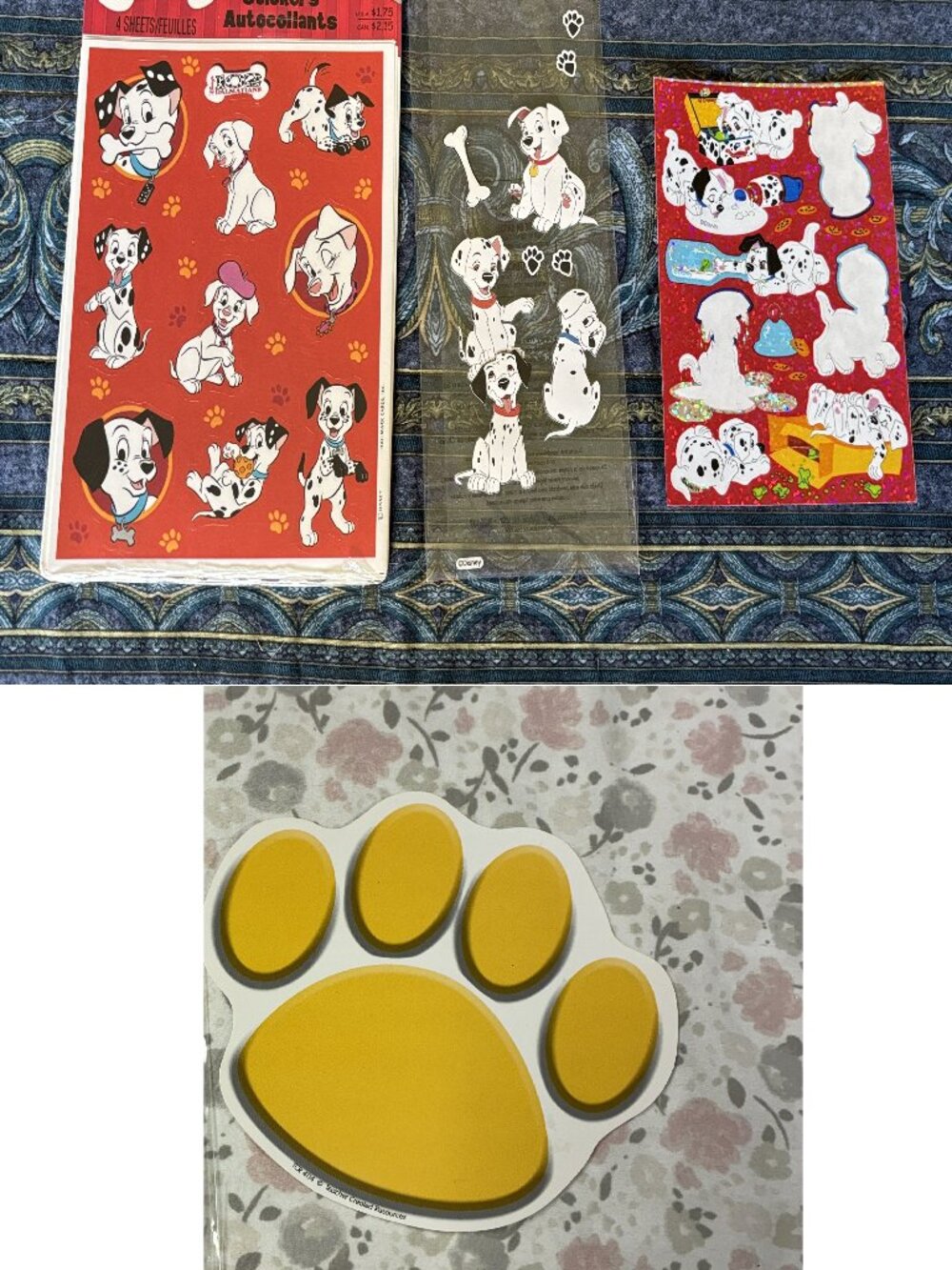 101 Dalmations - Hallmark 4 Sheet Sticker Sheets NWT - w/ Bonus extras